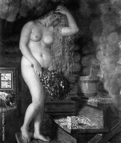Russian Venus, 1926, by Boris Kustodiev (1878-1927) 
 photo
