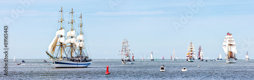 Ankunft der Großsegler, Einlaufparade