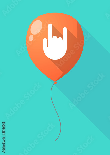 Long shadow balloon with a rocking hand
