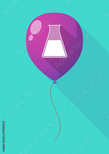 Long shadow balloon with a chemical test tube