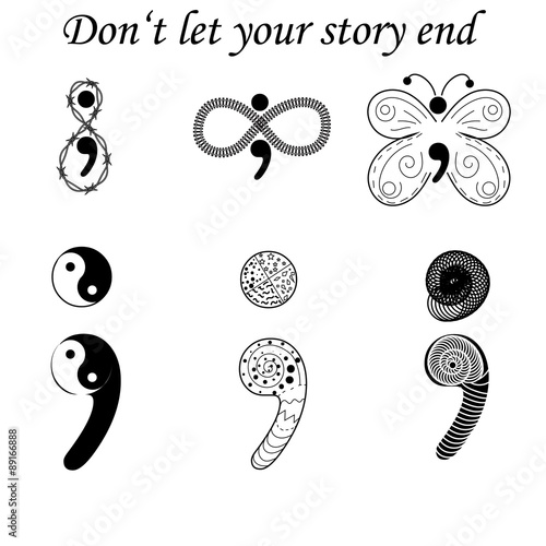 Semicolon variations, don't let your story end