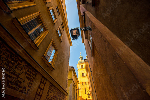 Old town in Warsaw photo