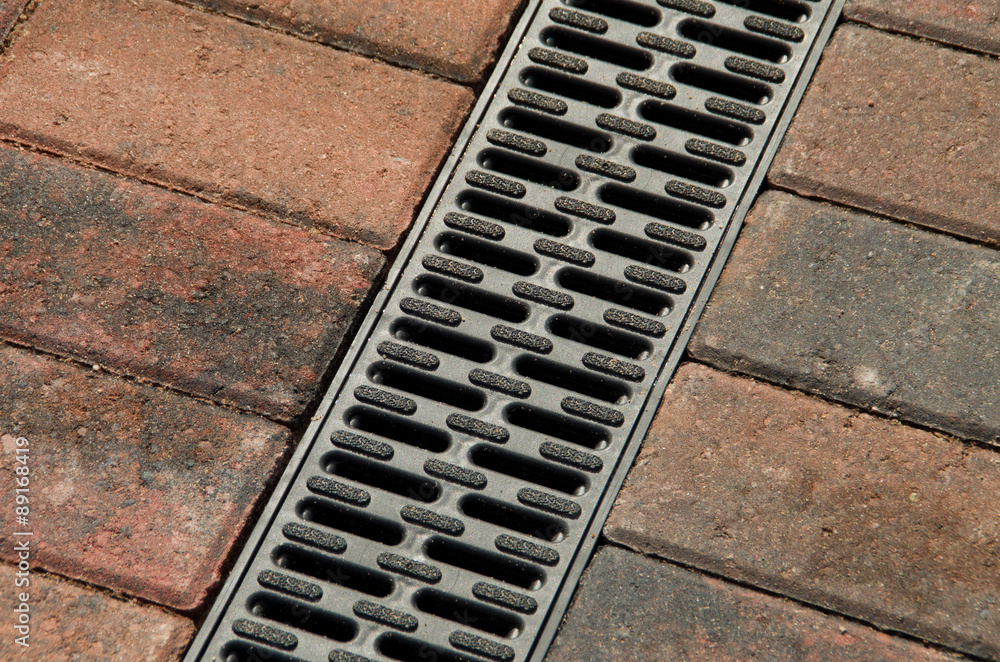 block paving drain Stock Photo Adobe Stock