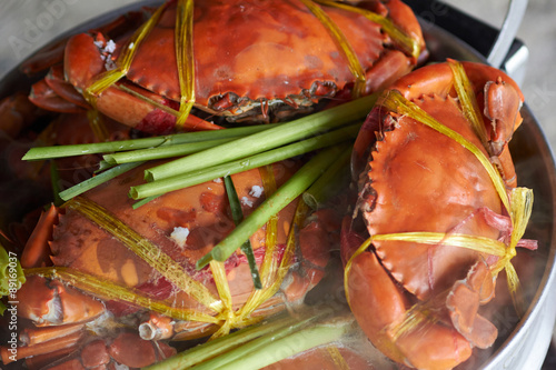 Photography Steamed giant sea crab