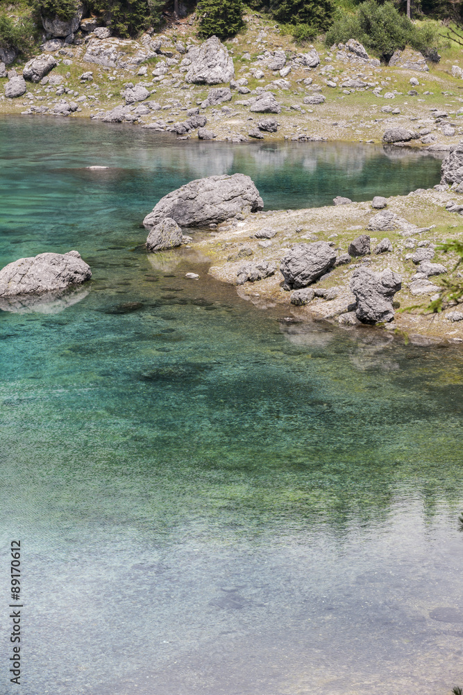 landscape of blue lake in the mountain landscape of blue lake in the mountain