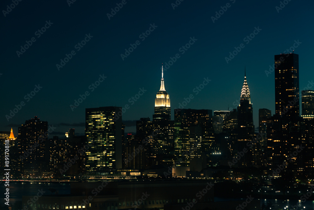 New York City Manhattan at night