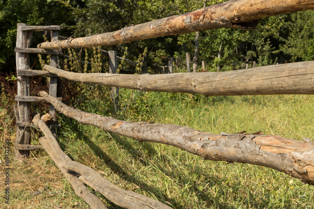 Fototapeta premium fenced meadows in Elmalı, Turkey