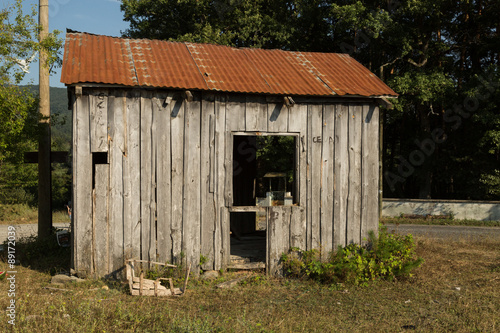 decaying building in the hills near Elmali in Bursa province, Turkey