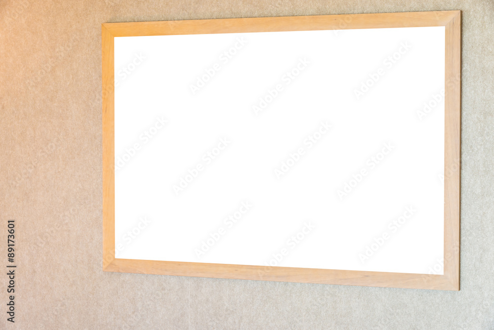 Blank frame on wall Blank frame on wall