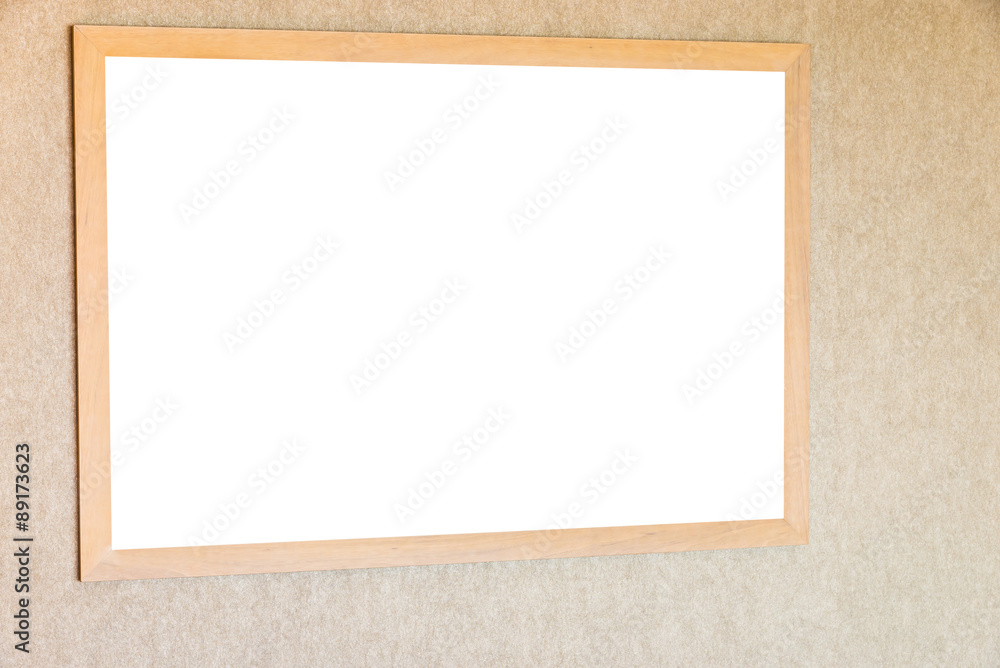 Blank frame on wall Blank frame on wall