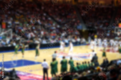Wallpaper Mural blurred background of basketball crowd in arena Torontodigital.ca