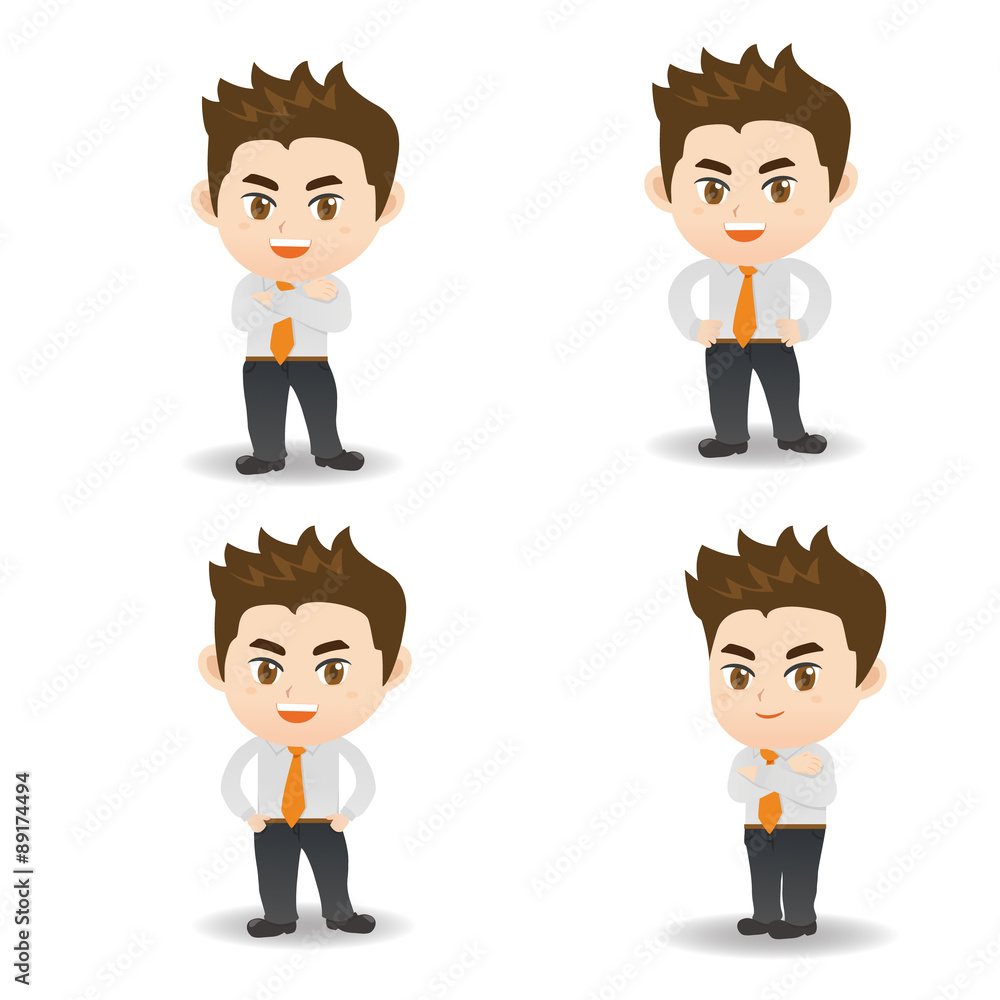 cartoon illustration Success Business man cartoon illustration Success Business man