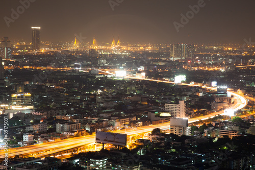 The bangkok, Thailand city never sleep
