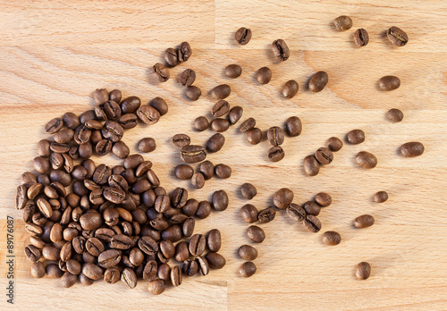 Placer coffee beans