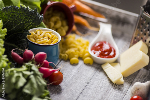 Fresh food on the table