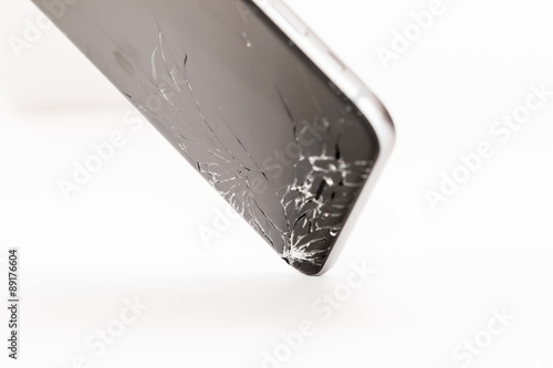 Broken Corner of Smartphone