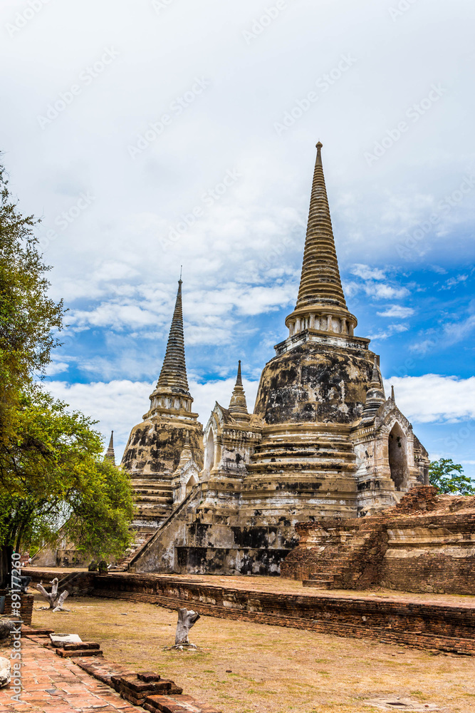 Fototapeta premium Old Temple of Ayuthaya, Thailand