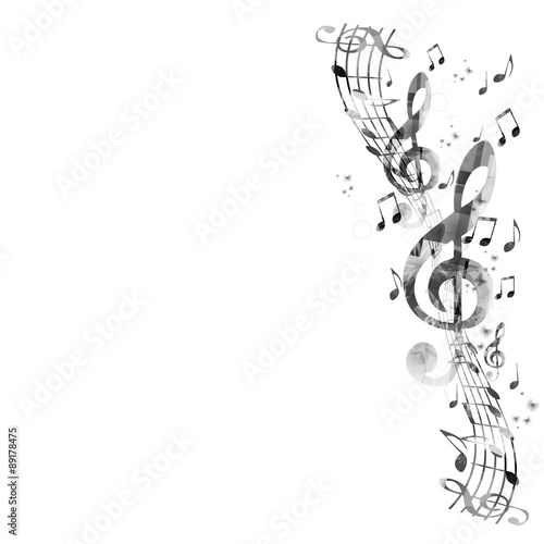 Music notes background