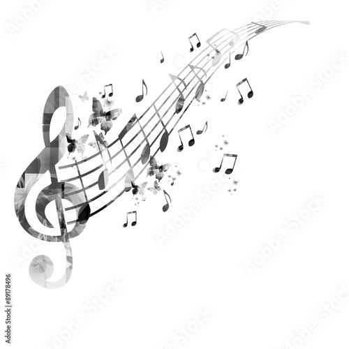 Music notes background