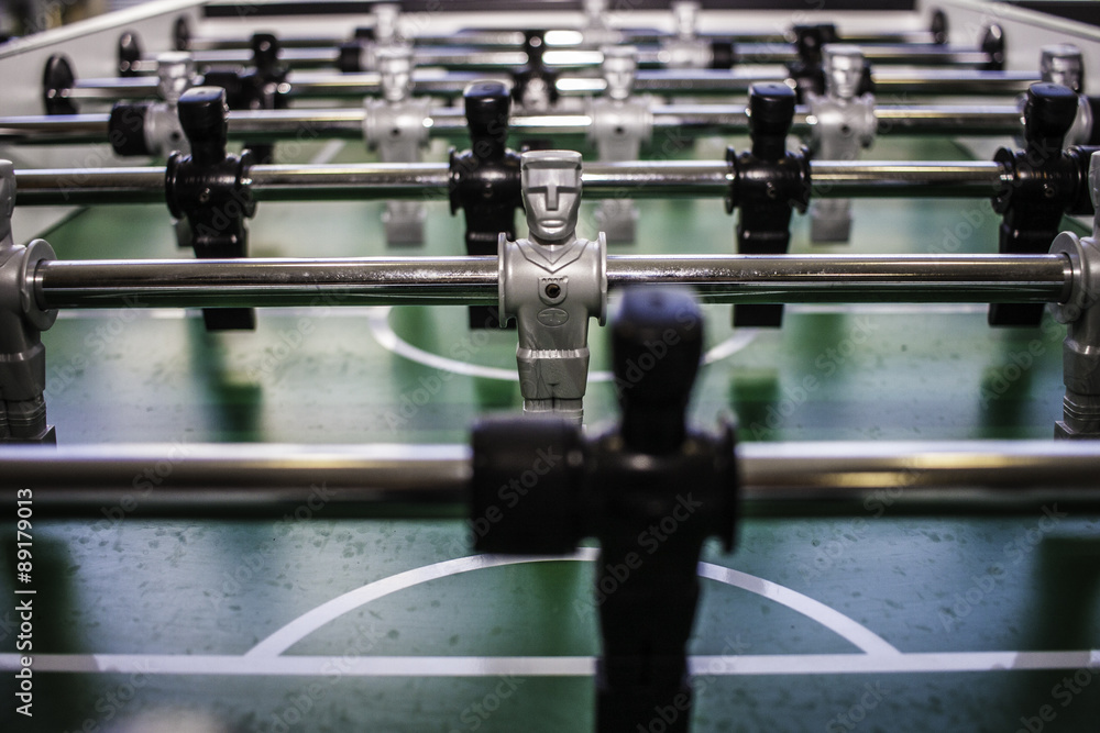 Fototapeta premium Kickerfiguren warten auf Spieler (Variante)