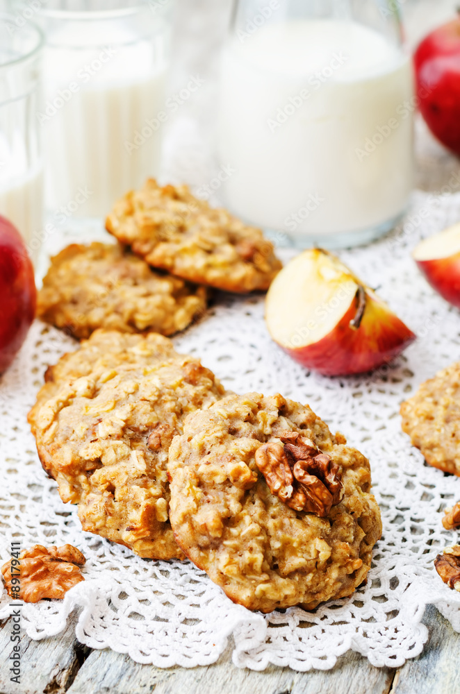apples oats cinnamon cookies apples oats cinnamon cookies