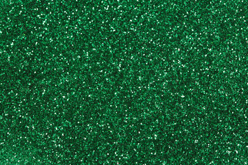 Abstract green glitter background.
