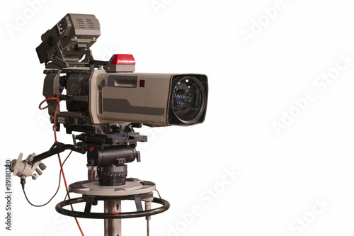 a television camera in a studio optional