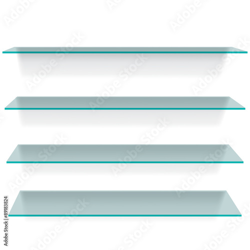 Glass shelves