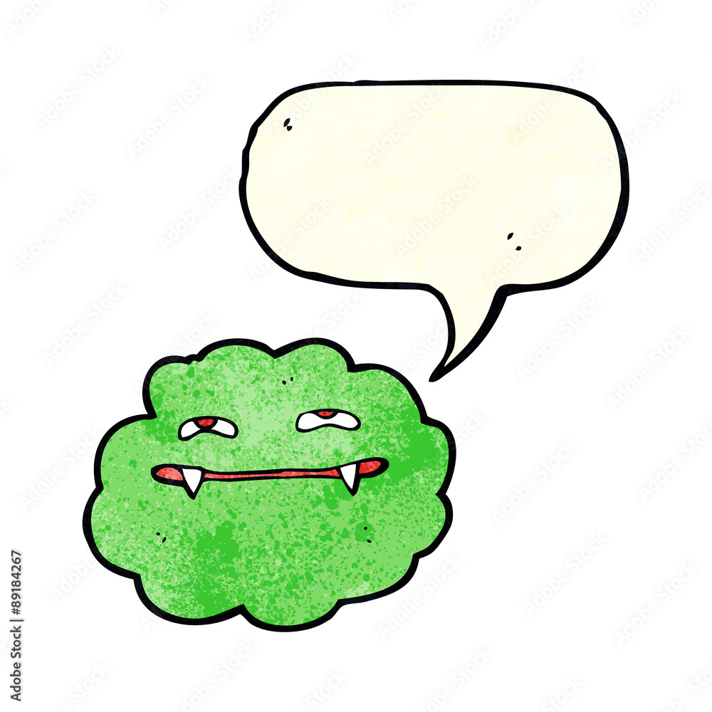 cartoon vampire cloud with speech bubble cartoon vampire cloud with speech bubble