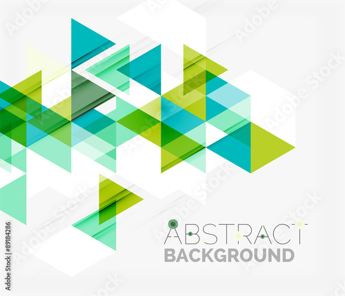 Abstract geometric background. Modern overlapping triangles