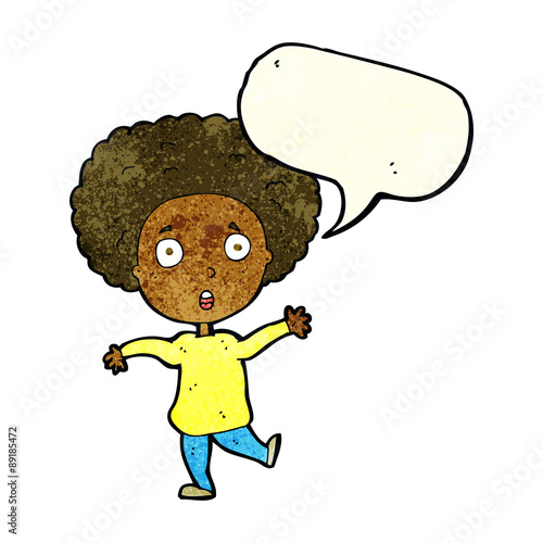cartoon startled person with speech bubble