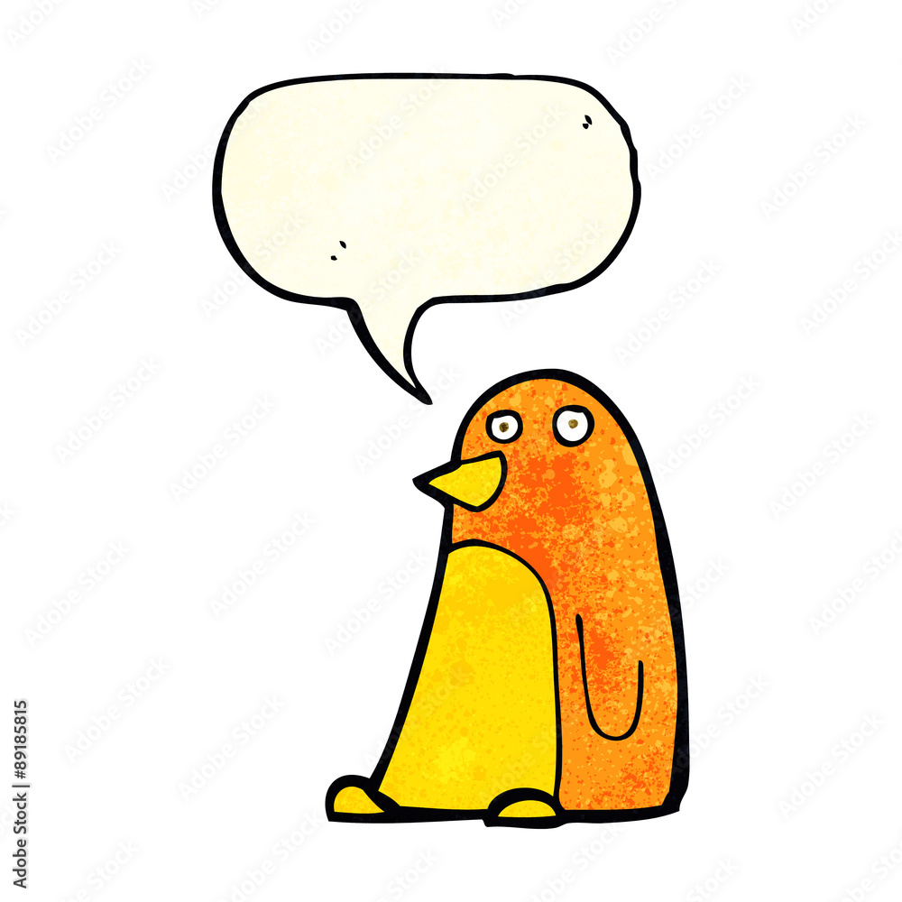 cartoon bird with speech bubble cartoon bird with speech bubble