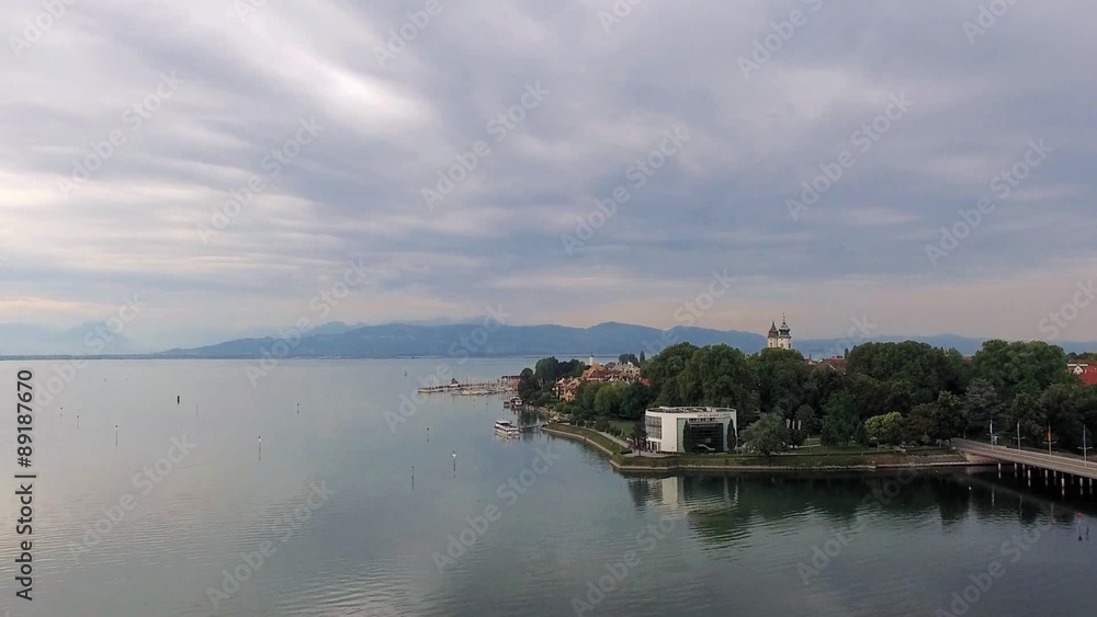 Aerial view of Lindau, Bodensee, Bavaria, Germany Aerial view of Lindau, Bodensee, Bavaria, Germany