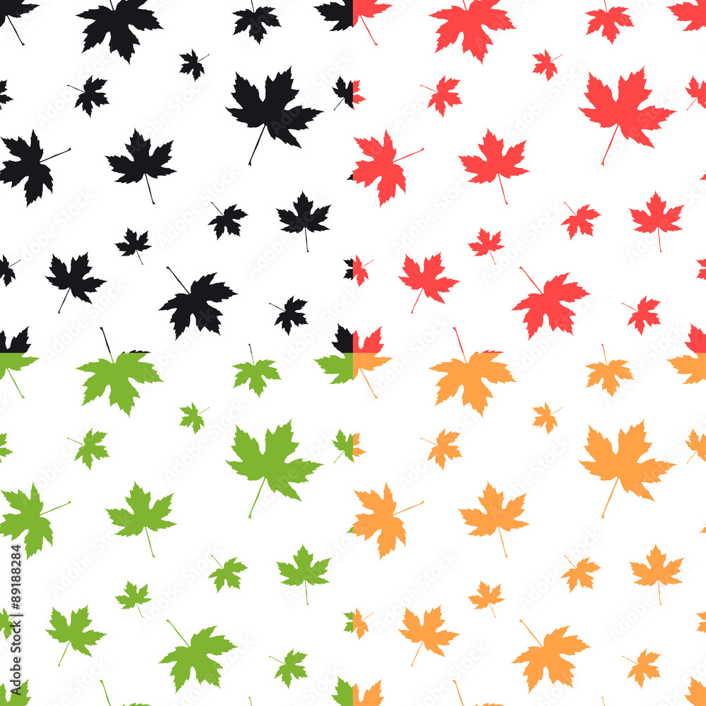 Autumnal Maple Leaf seamless pattern Autumnal Maple Leaf seamless pattern