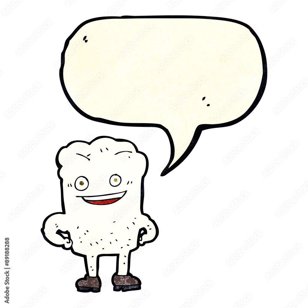 cartoon tooth looking smug with speech bubble cartoon tooth looking smug with speech bubble