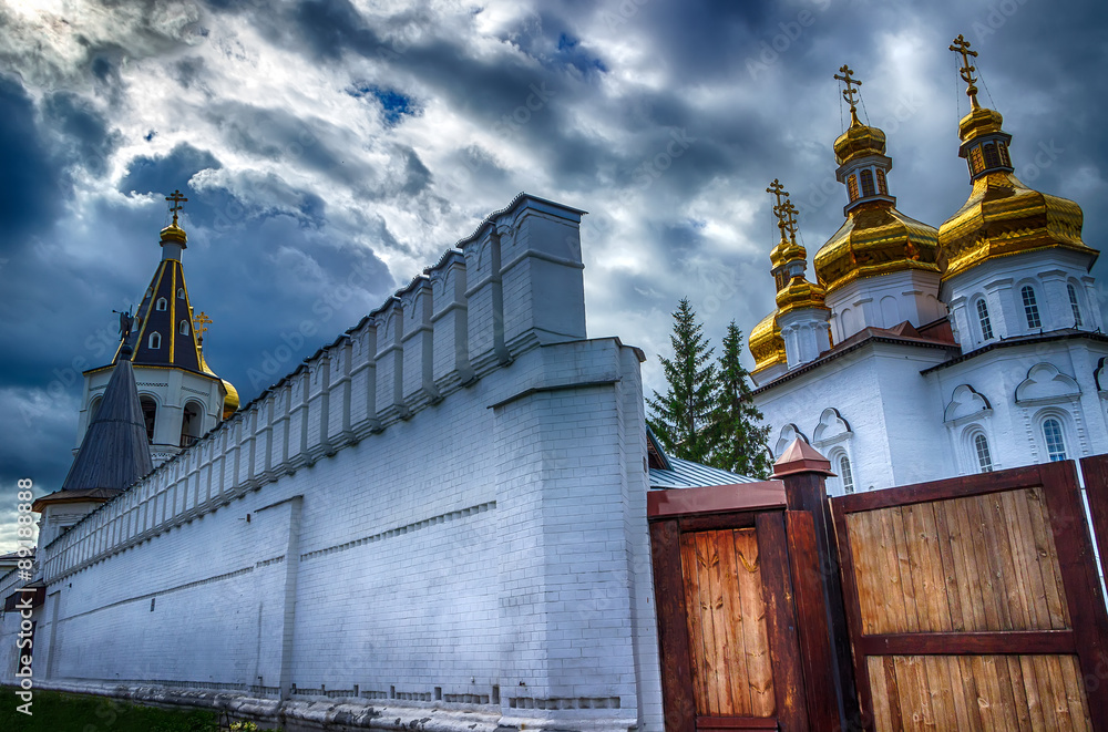 Fototapeta premium Holy Trinity monastery in Tyumen Russia