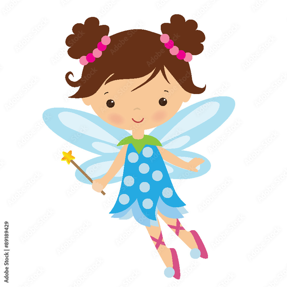 Garden fairy vector illustration Garden fairy vector illustration