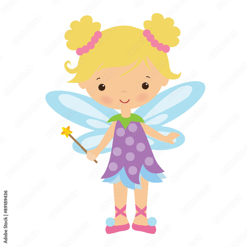 Garden fairy vector illustration Garden fairy vector illustration