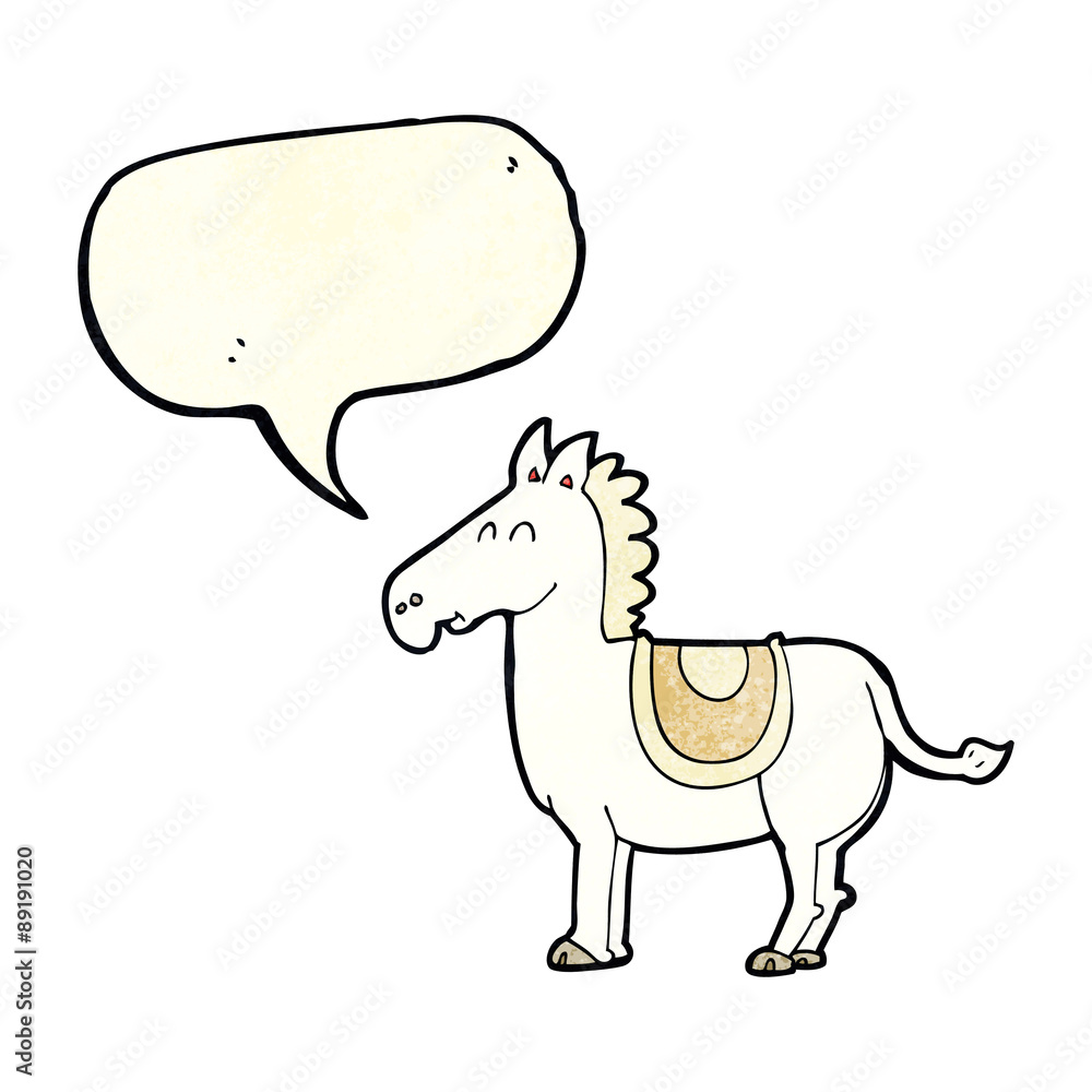 cartoon donkey with speech bubble cartoon donkey with speech bubble