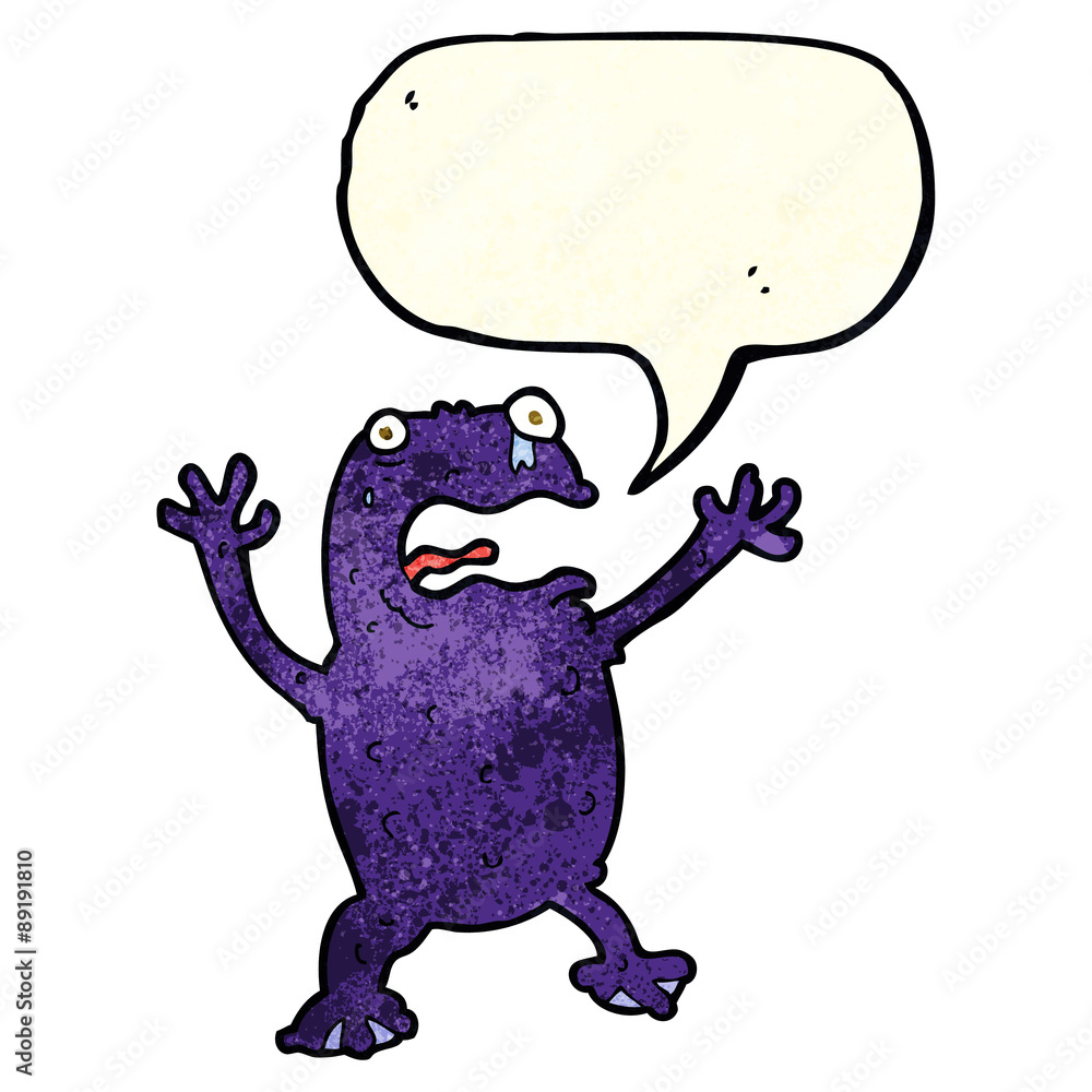 cartoon poisonous frog with speech bubble cartoon poisonous frog with speech bubble