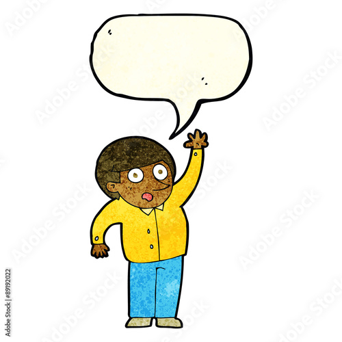 cartoon man asking question with speech bubble