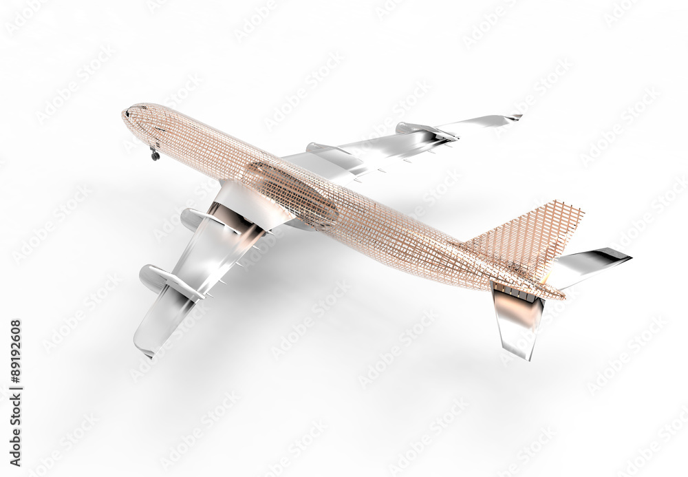 Obraz premium Airplane in the sky - Passenger Airliner / aircraft