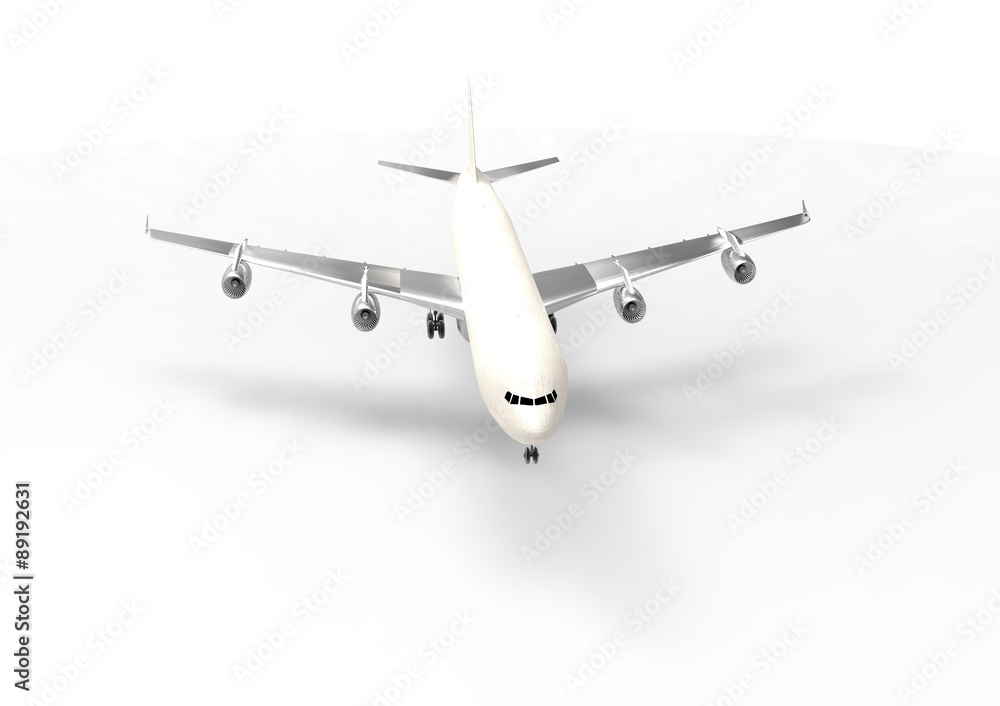 Airplane in the sky - Passenger Airliner / aircraft Airplane in the sky - Passenger Airliner / aircraft