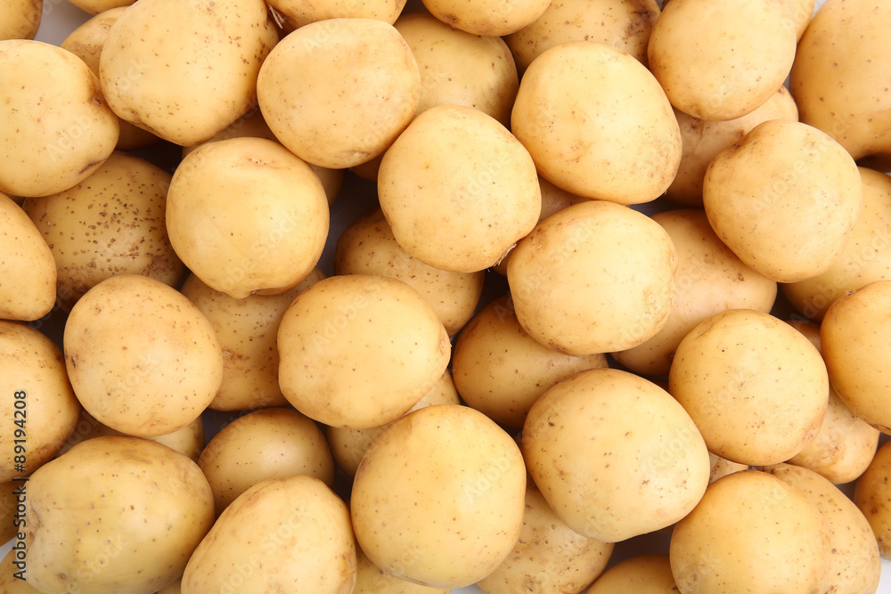 Young potatoes close up Young potatoes close up