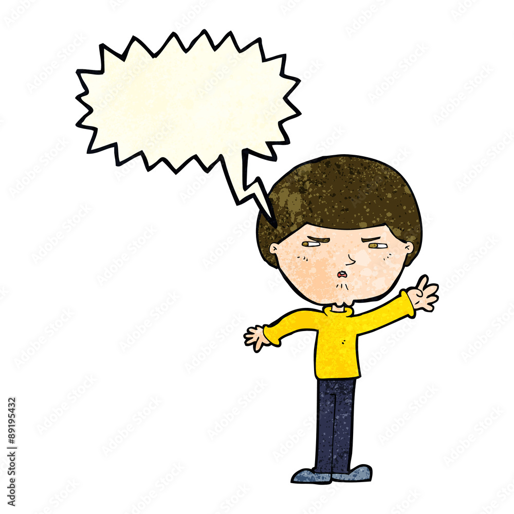cartoon mean man with speech bubble cartoon mean man with speech bubble