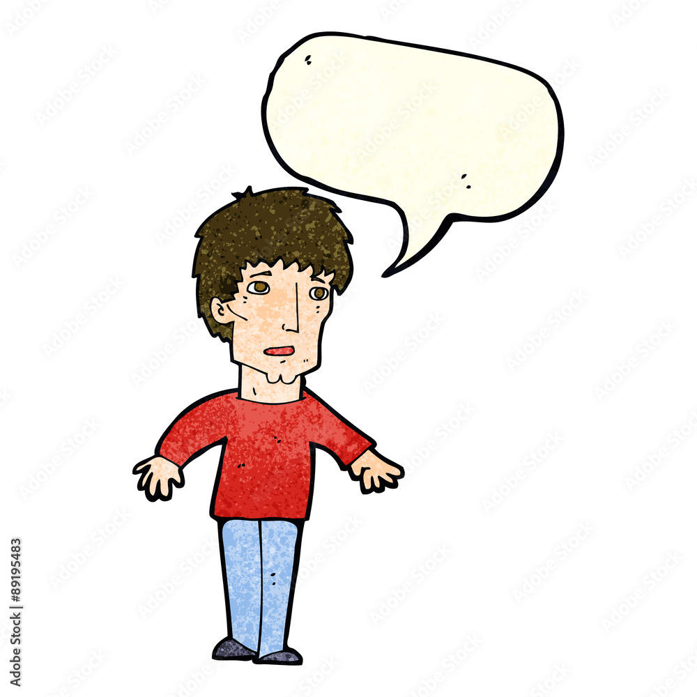 cartoon surprised man with speech bubble cartoon surprised man with speech bubble
