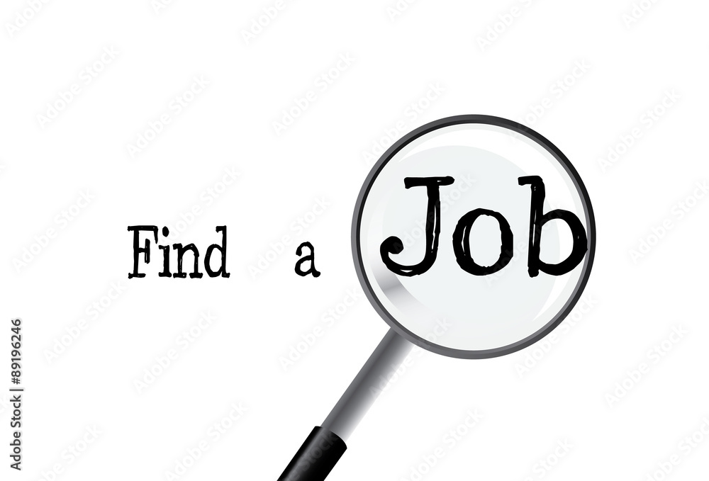 vector find a job concept vector find a job concept
