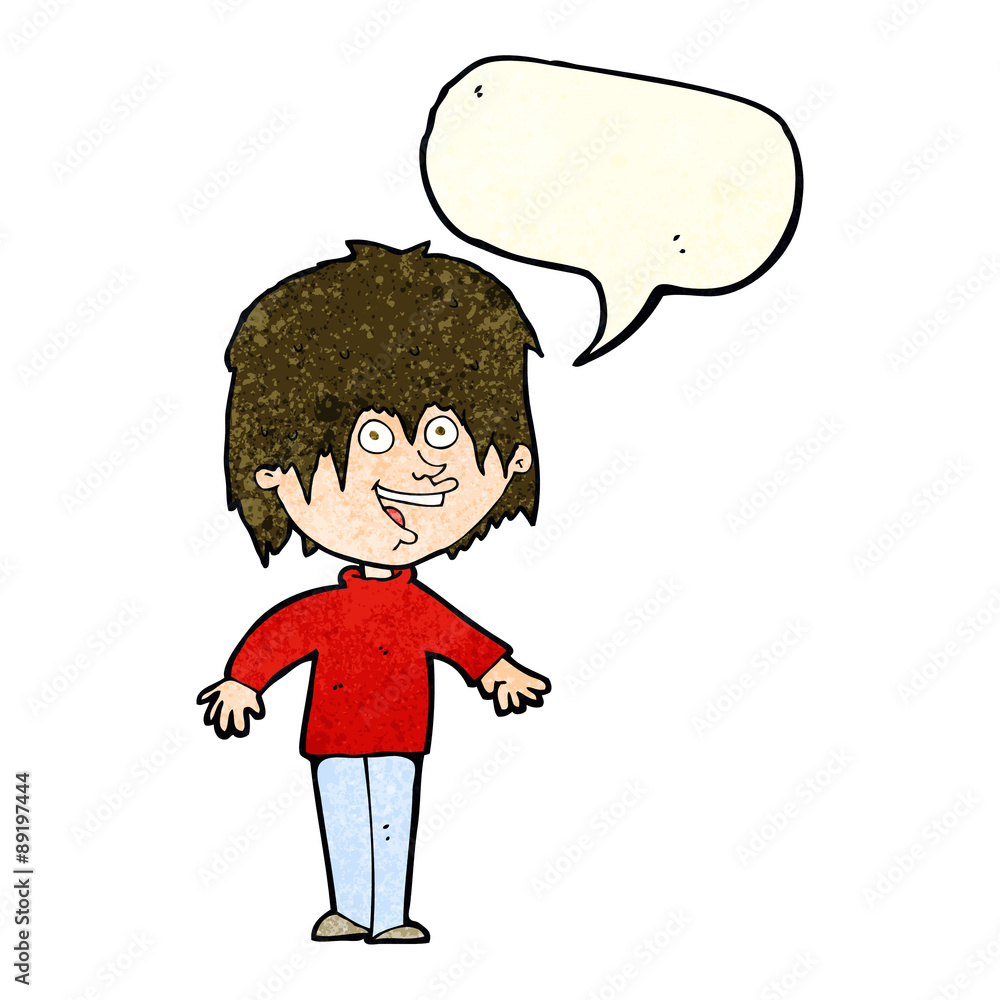 cartoon excited man with speech bubble cartoon excited man with speech bubble
