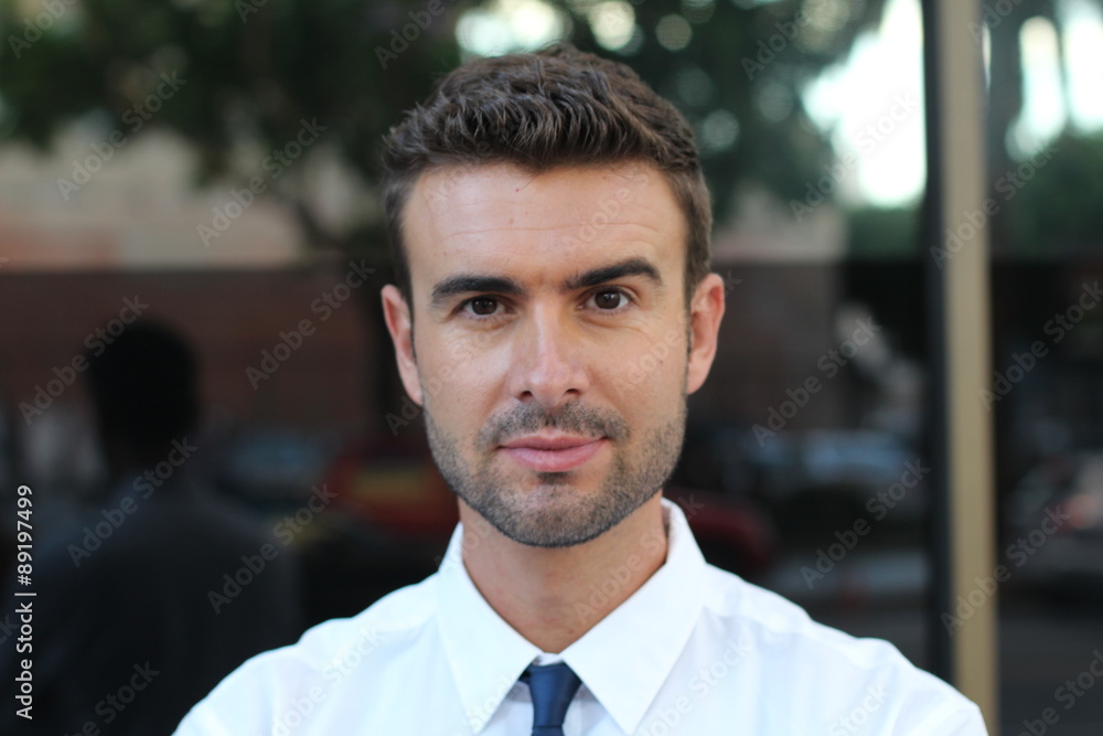 Portrait of an attractive young man outside Portrait of an attractive young man outside