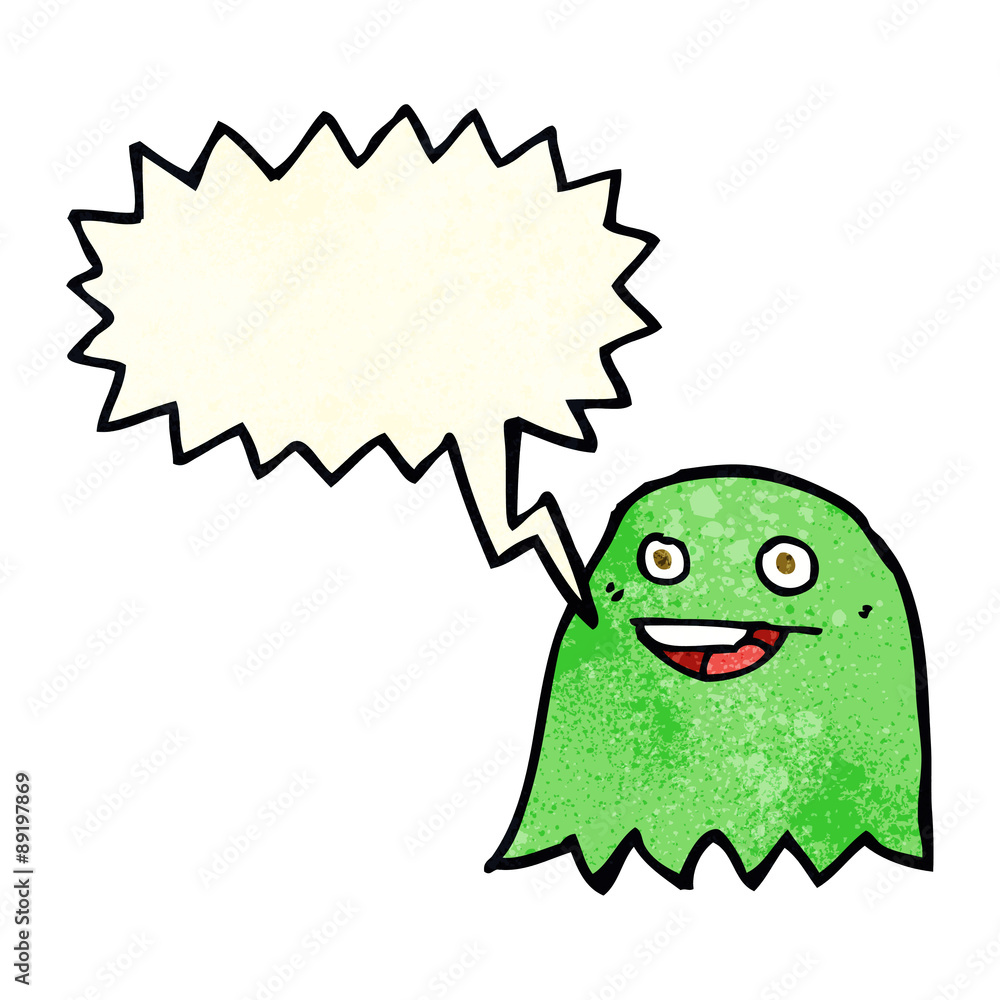 cartoon ghost with speech bubble cartoon ghost with speech bubble